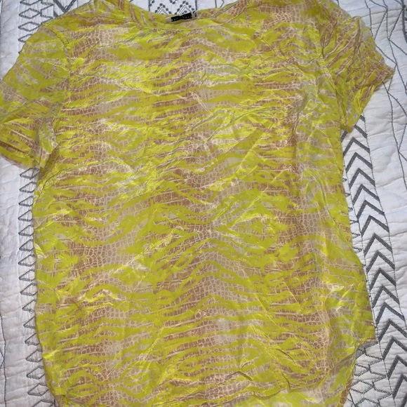 Equipment Riley Tee in Canary Multi-XS - Picture 10 of 12